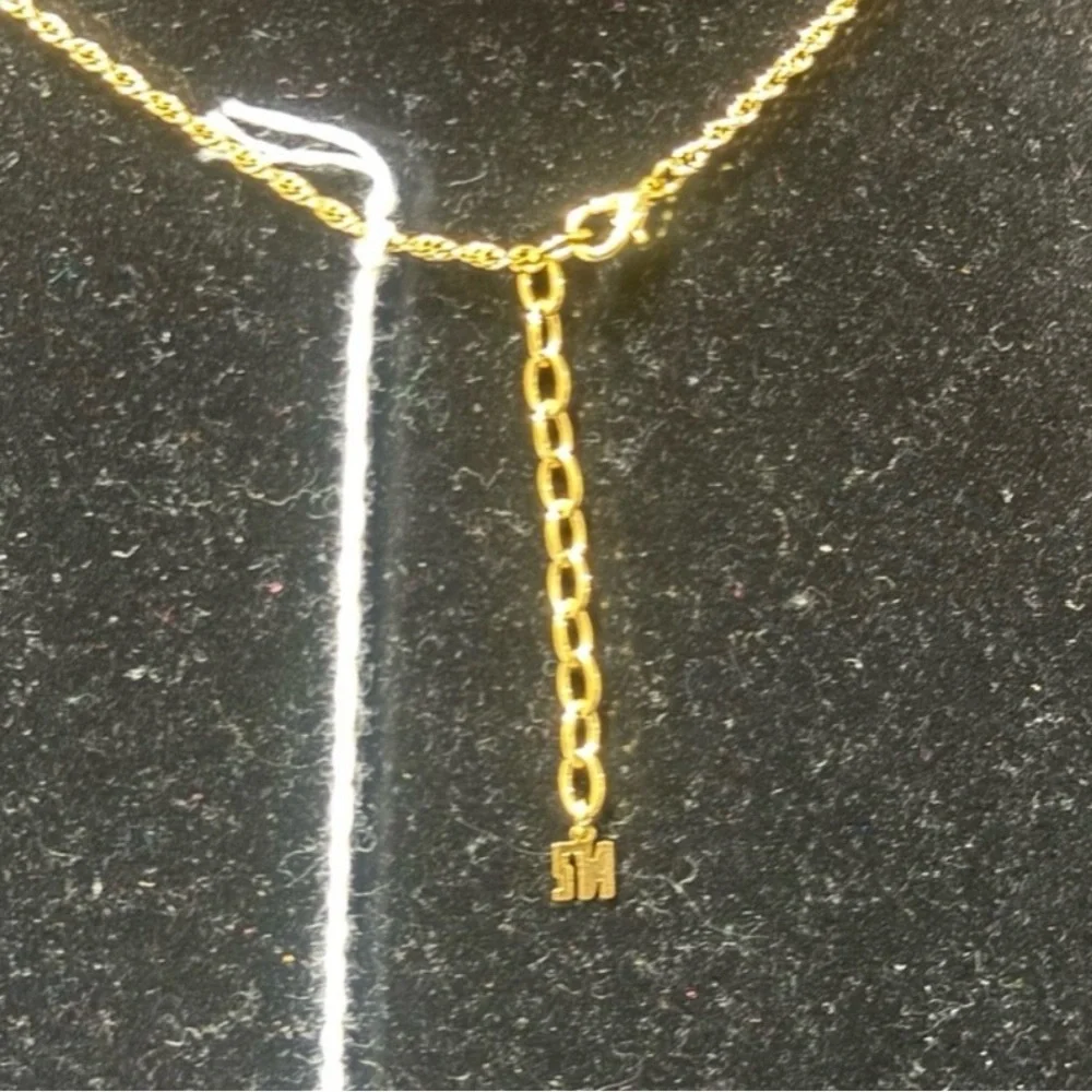 Nina Ricci Gold Necklace with Colorful Accents